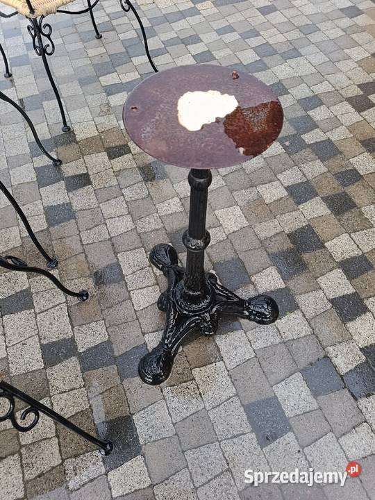 Żeliwna wysoka noga 108 kolor czarny