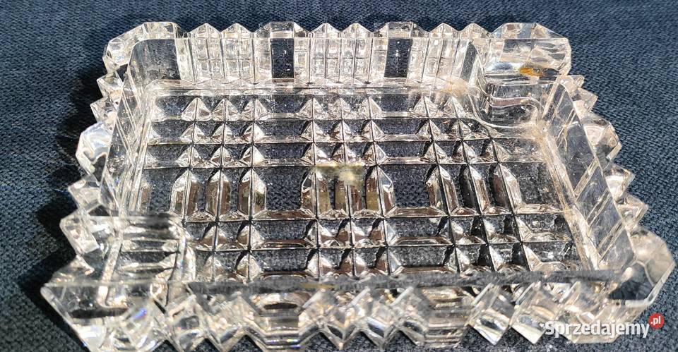 Zestaw szkła kryształowego misy popielniczka i Porcelana i szkło Bielsko-Biała