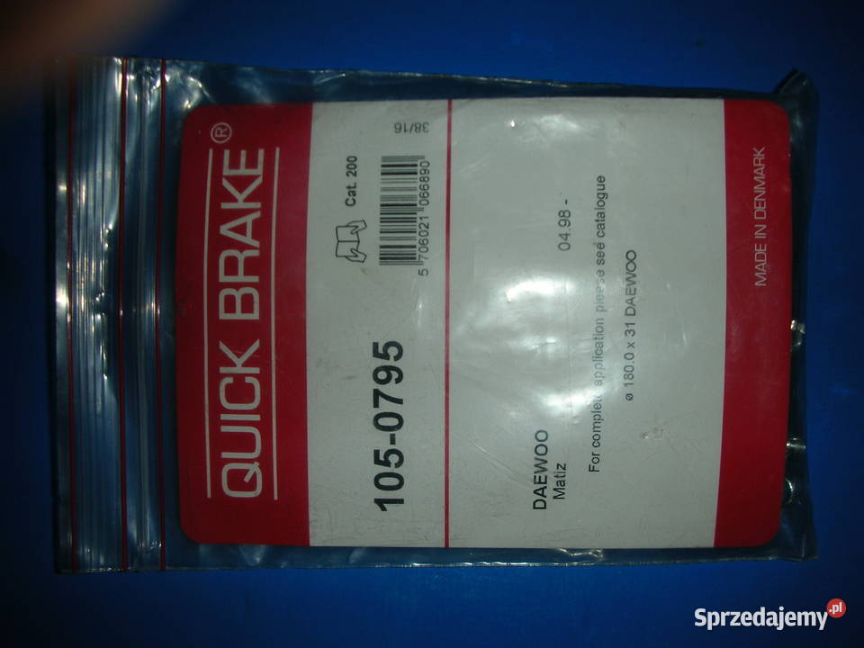 Zestaw sprężyn do hamulców Matiz