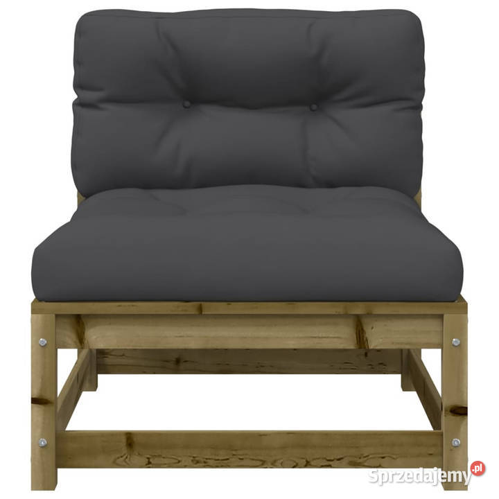 Ogrodowa sofa bez podłokietników z poduszkami i Warszawa sprzedam