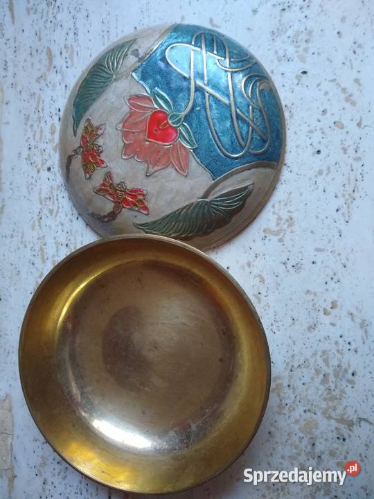 Szkatułka mosiezna 135 emalia