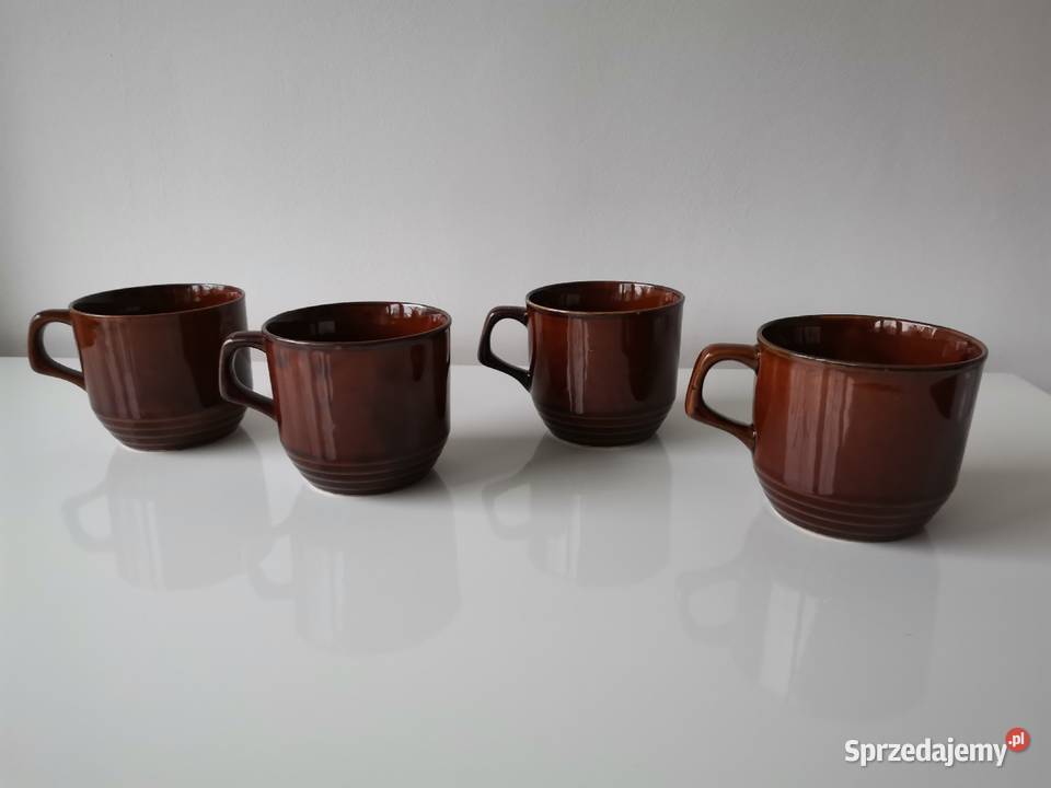 Stary nieużywany kubek Mi 4 sztuki porcelit Porcelana i szkło Katowice sprzedam