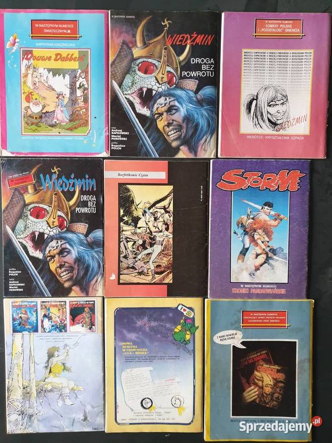 Komiks Fantastyka 25 komiksów różne numery Polskie Gdynia