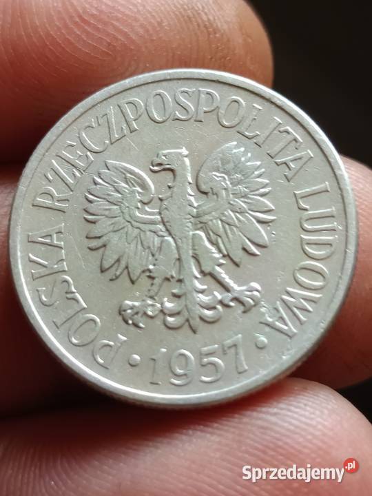 Sprzedam monete 50 groszy 1957 lekka skretka Chełm sprzedam