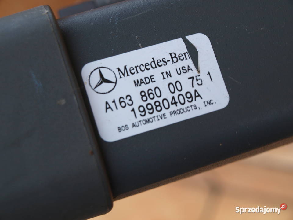 Mercedes ML W163 roleta bagażnika tył kompletna osobowe Kalisz