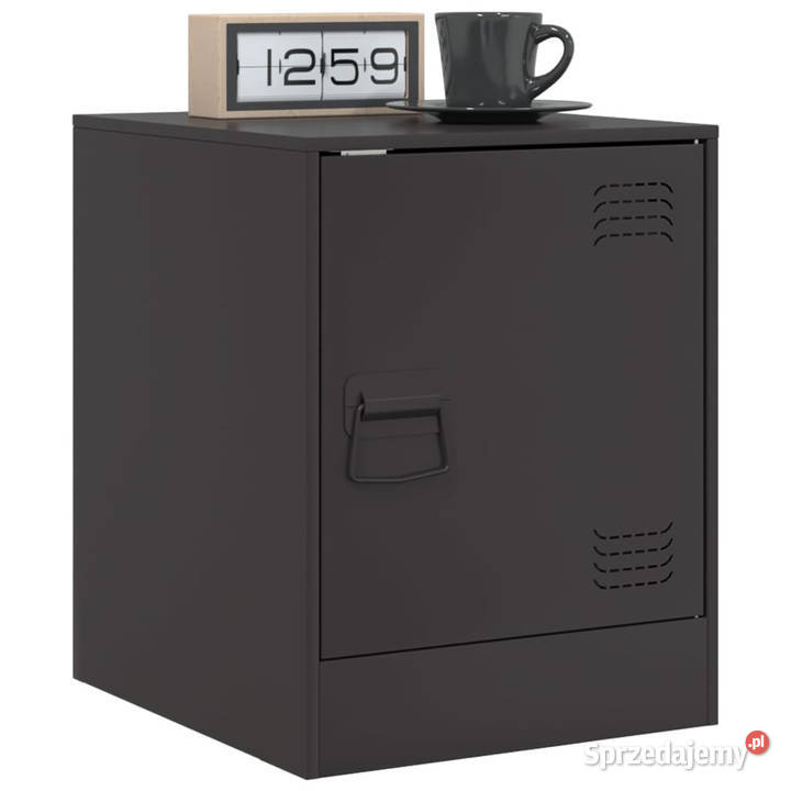 Szafka nocna czarna 345x39x44 stal WM841607 Nocne Warszawa