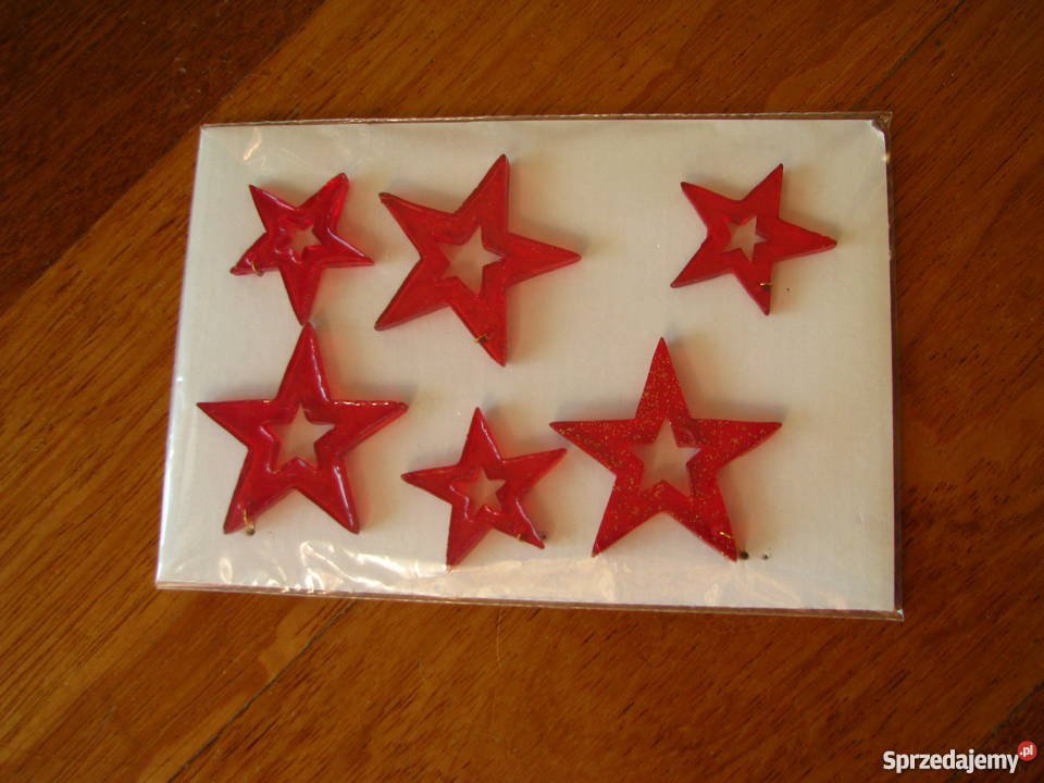 Malinowe bombki choinkowe plastry miodu ozdoby Krapkowice