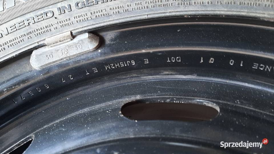 koło zapasowe 15 dojazdowe ford 4x108 et27 19565 Koła dojazdowe Dębno sprzedam