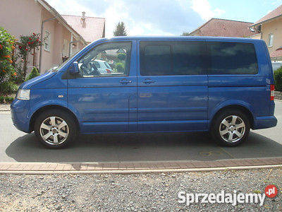 VW Multivan T5 2009r 25 TDI Automat Navi Skóra lakier metallic lubelskie Lublin