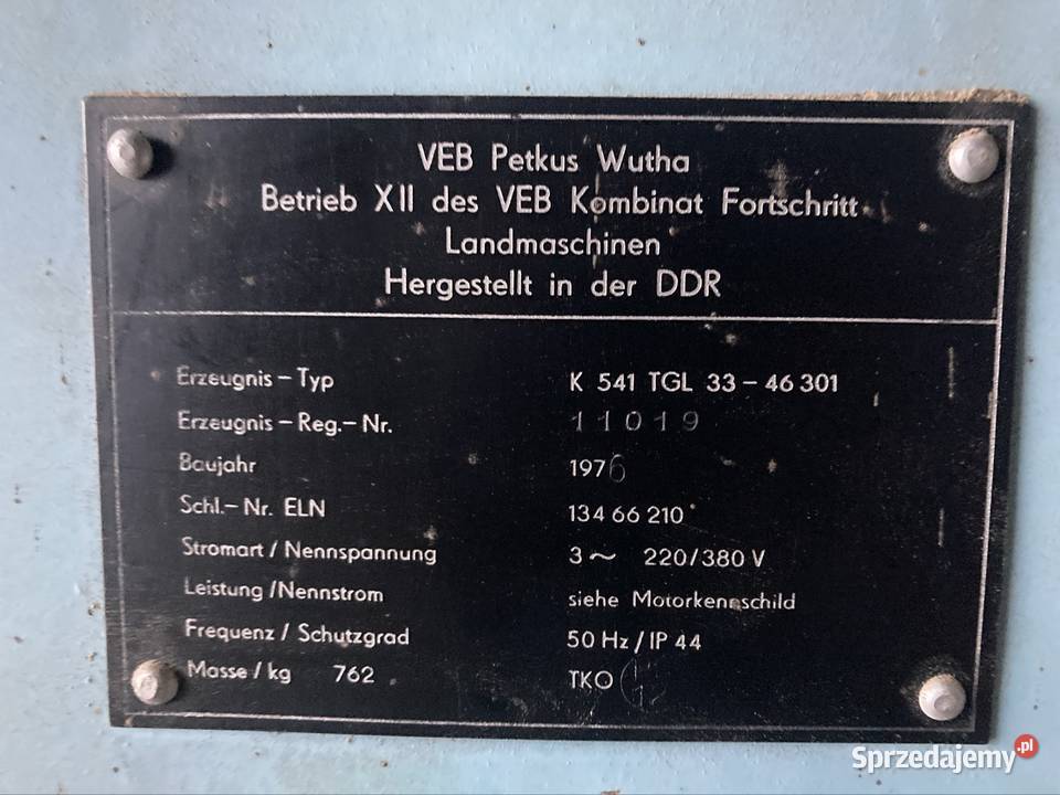 Czyszczalnia do zboża Petkus K541 531 212 rofama lubelskie Biała Podlaska sprzedam
