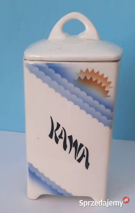 Stary Porcelanowy Pojemnik na Kawę Chodzież Gliwice