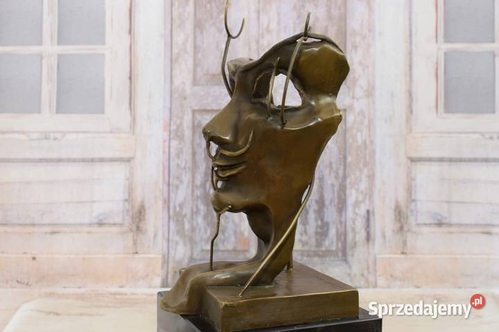 Rzeźba Twarz Maska Figura z Brązu w stylu Kraków