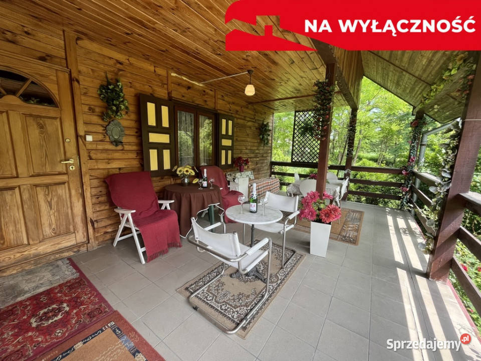 Dom wykonany z drewna w Lipie Miklas gm Lipsko mieszkalny