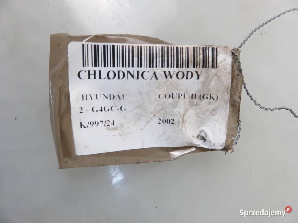 CHŁODNICA WODY HYUNDAI COUPE II osobowe