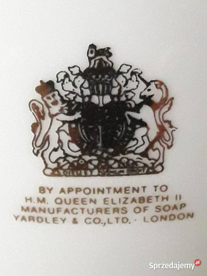 Waza reklamowa z królewskimi herbami lata 50 te Porcelana i szkło Janów Lubelski