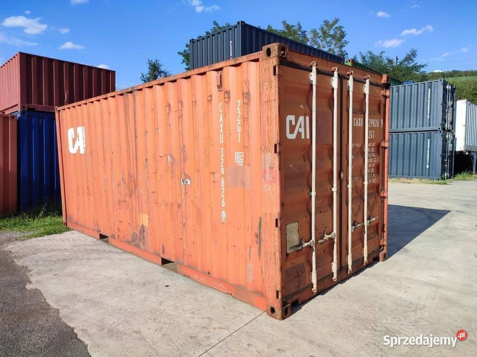 Kontener morski magazynowy 20DV 6 metrowy Biznes i Przemysł Sztum