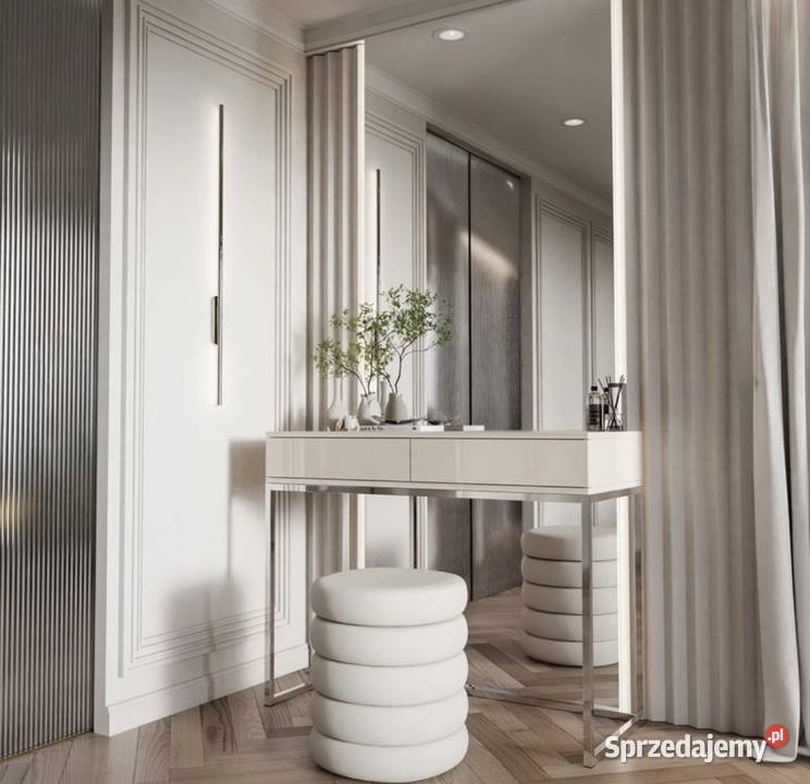 Toaletka glamour nowoczesna push open