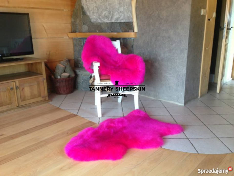 Skóra Owcza Ciemny Róż Farbowana 110130