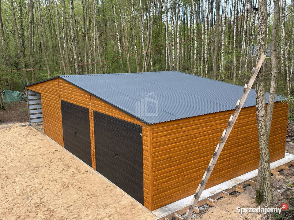 Garaż blaszany 105x6m wiata 45m 2x brama uchylna śląskie Rybnik