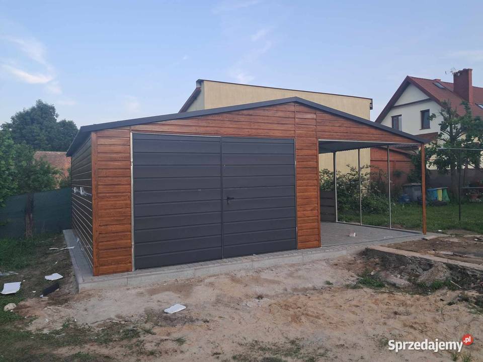 Garaż blaszany WIATA WZMOCNIONY PROFILAMI