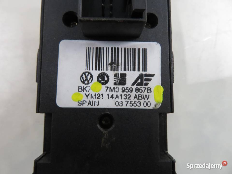 PANEL SZYB VW SHARAN I 7M3959857B YM2114A132ABW osobowe
