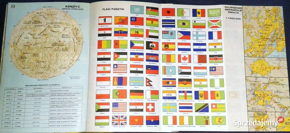 Popularny atlas świata Wydanie 1977 red Zofia miękka Chełm sprzedam