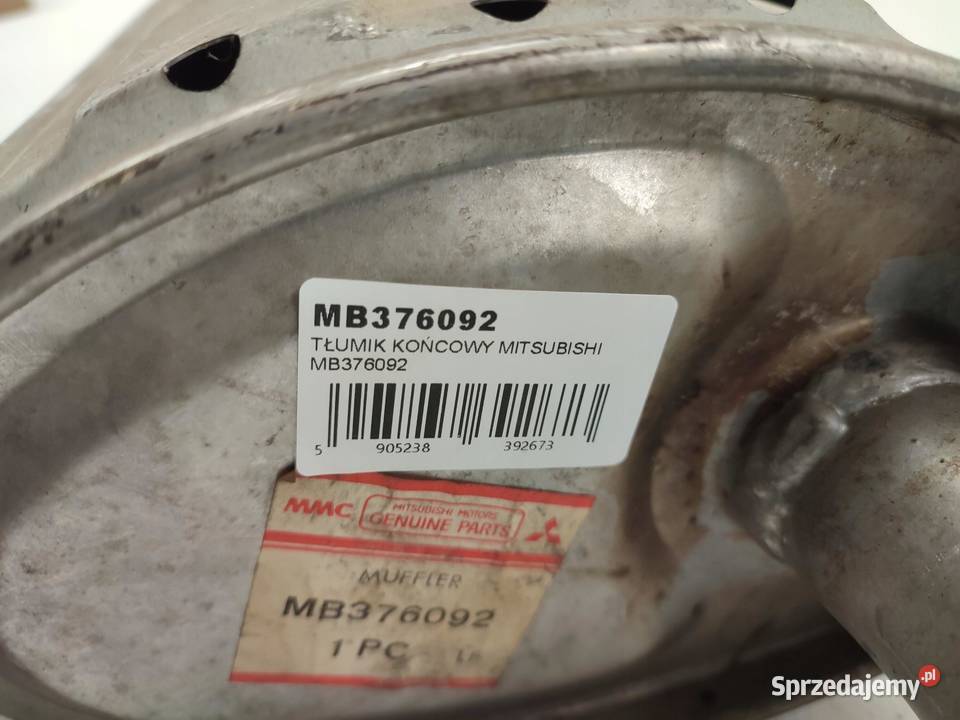 TŁUMIK KOŃCOWY MITSUBISHI GALANT V 16 GLX osobowe