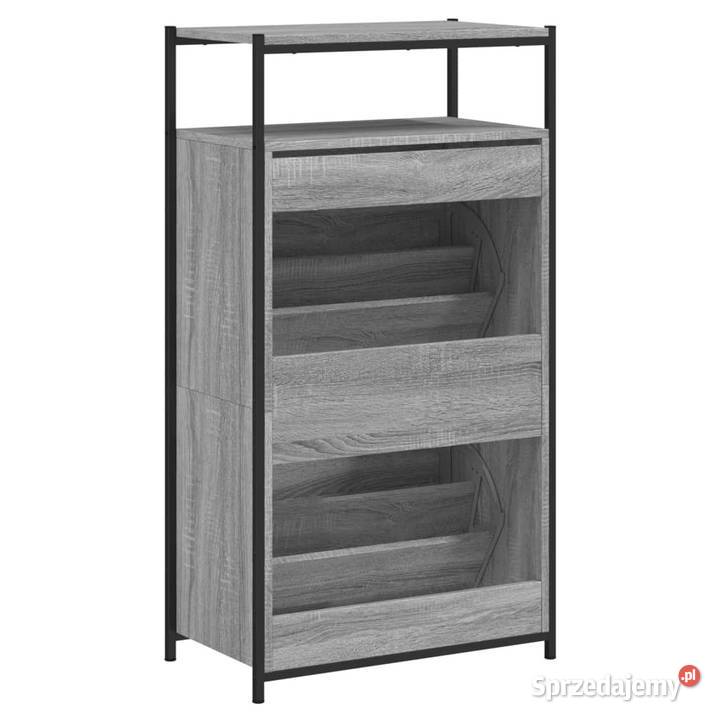 Szafka na buty szary dąb sonoma 60x34x112 Na buty Warszawa