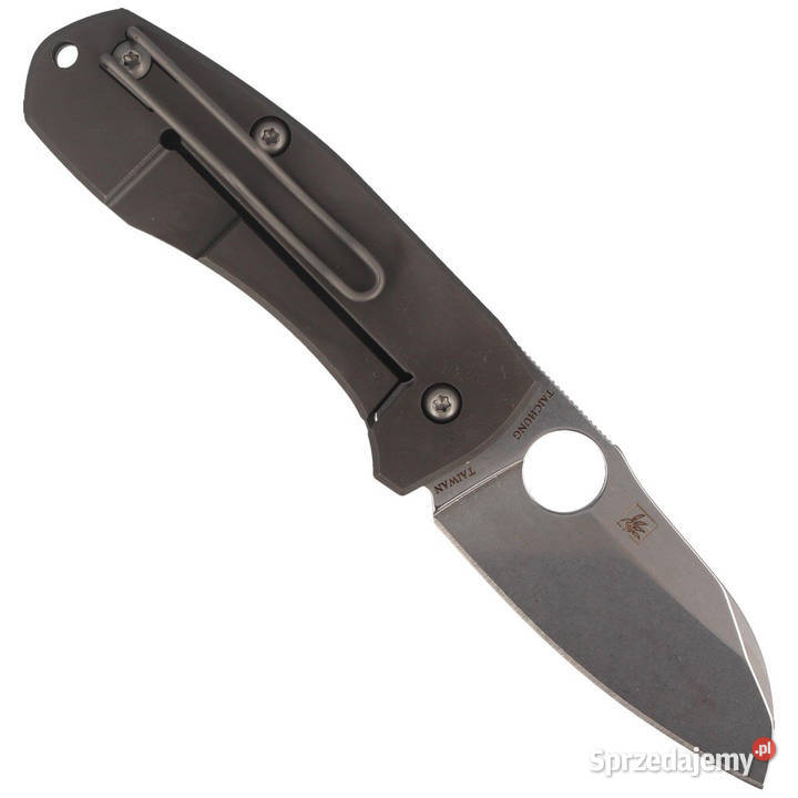 Nóż składany Spyderco Techno 2 Gray Titanium Akcesoria, narzędzia i noże mazowieckie Warszawa