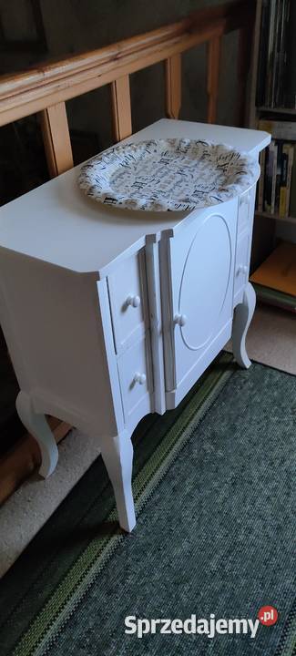 Biały mebel szafka komoda komódka retro Szczecin