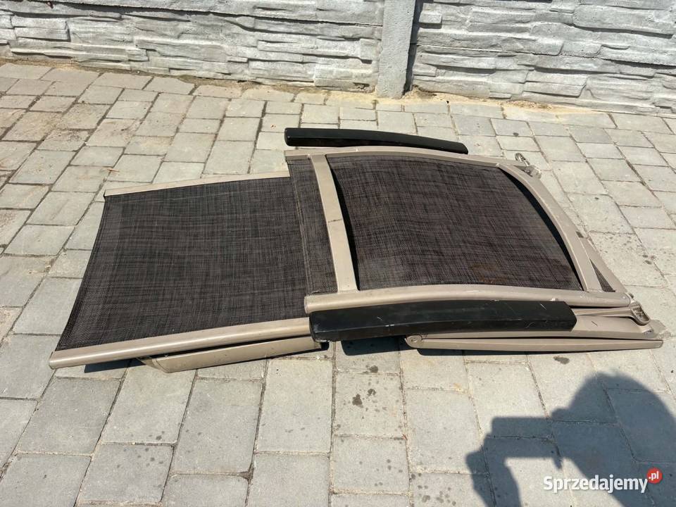 Piękny aluminiowy leżak składany na płasko wielkopolskie sprzedam