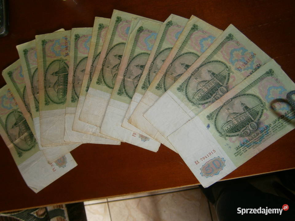 Stare ruble rosyjskie z roku 1961 nominał 50 15 Suwałki