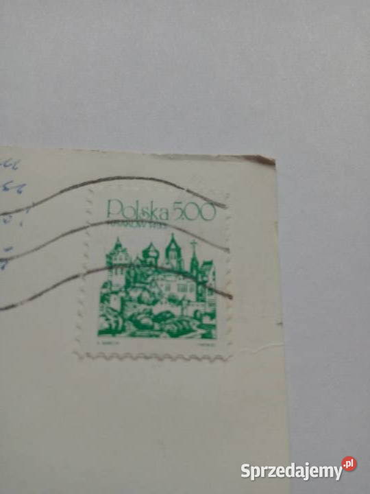 Pocztówka z Wisły z 1986r Znaczek Dąbrowa Górnicza