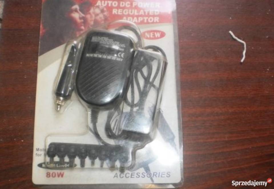 zasilacz samochodowy do laptopa uniwersalny 80w Car audio