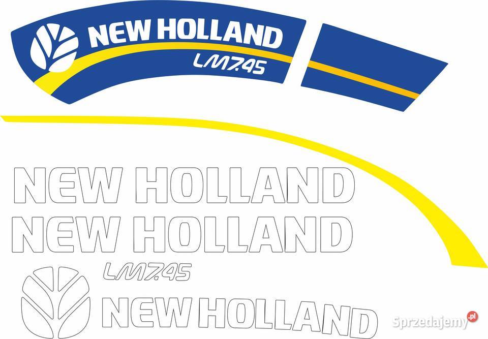 NAKLEJKI NA MASZYNĘ HOLLAND LM745 Nakło nad Notecią sprzedam