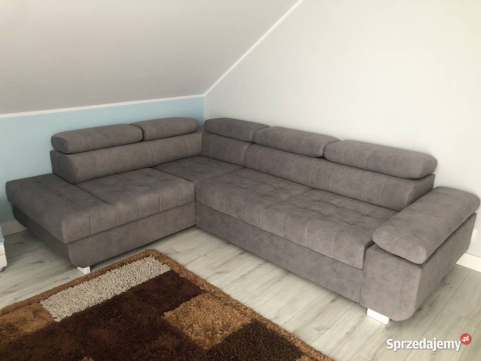 Narożnik szary nowy sprzedam Wierzbica