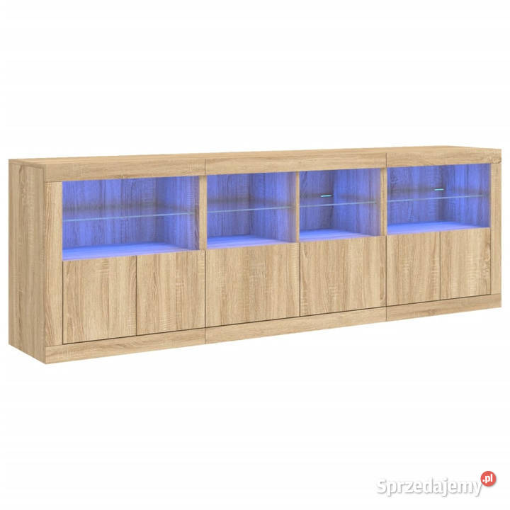 Szafka z oświetleniem LED dąb sonoma 202x37x67 Warszawa