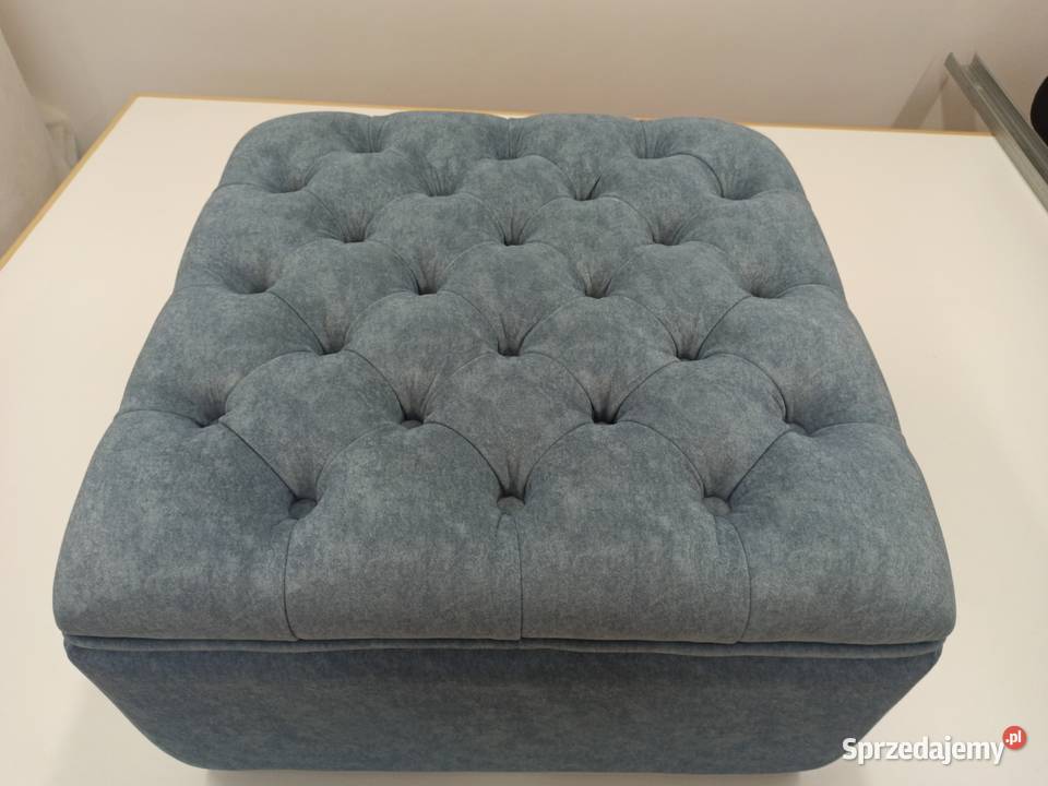 Pufa pikowana caro tapicerowana guziki Radom