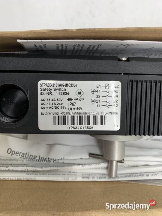 Euchner STPA3D2131A024MC2364 013506 Safety Warszawa sprzedam