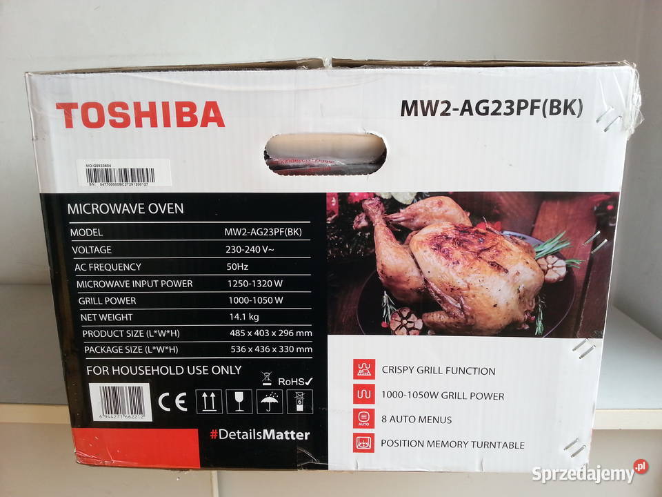Kuchenka mikrofalowa Toshiba MW2 AG23PF opolskie