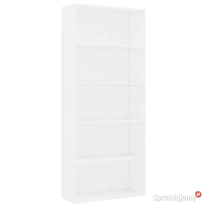 5poziomowy regał biały 80x30x189 materiał mazowieckie