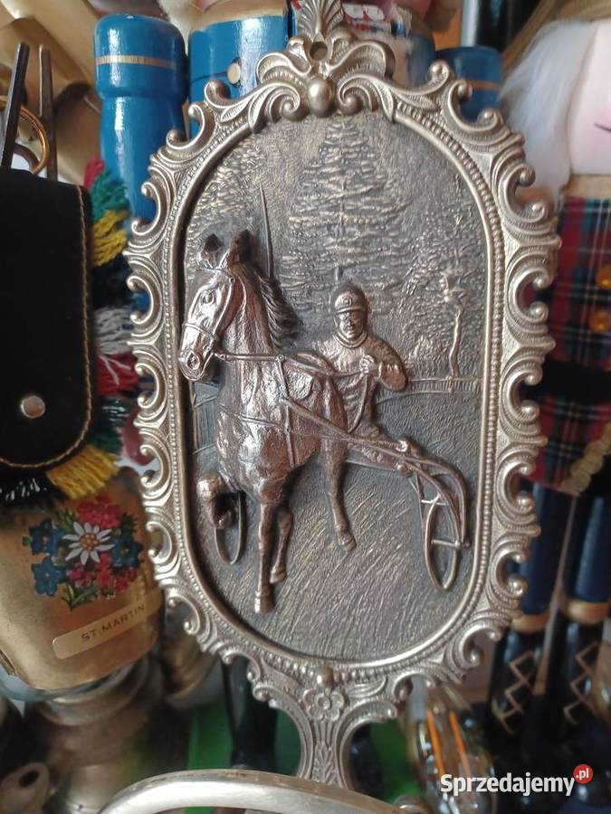 Piękny duży wieszak mosiężny Poznań sprzedam