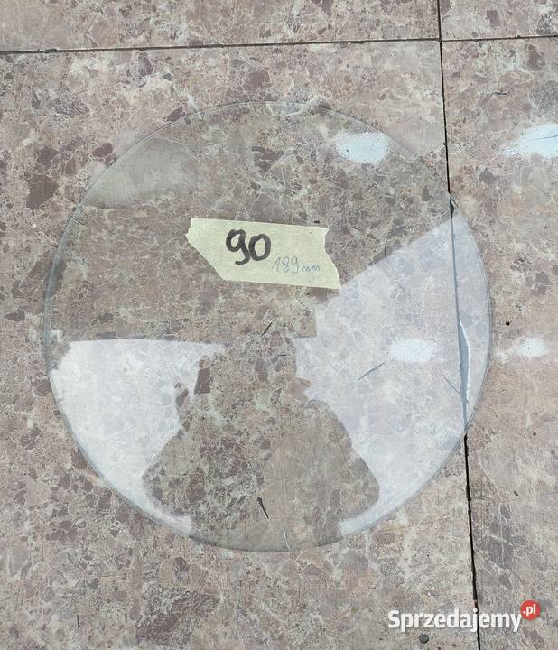 90 Szkło szyba wypukła starego zegara 189mm