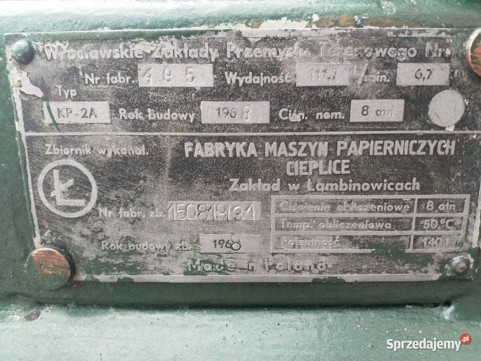 Kompresor Polski Fabryczny Kolno