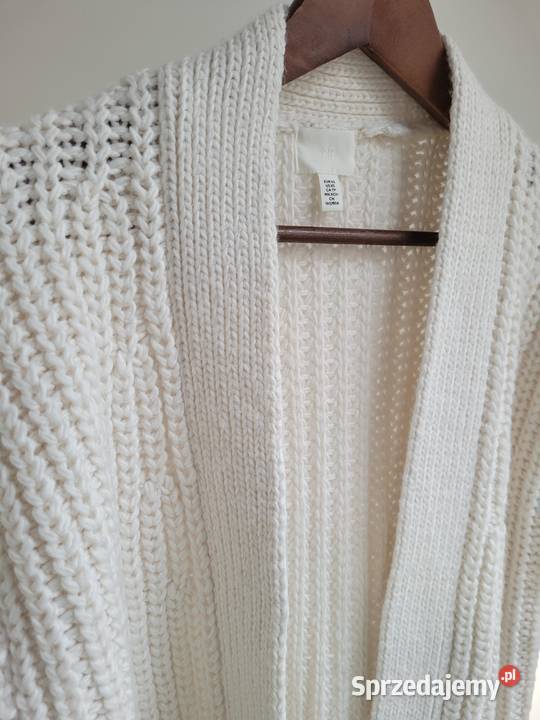 Biały sweter kardigan Rozmiar 34(XS) małopolskie