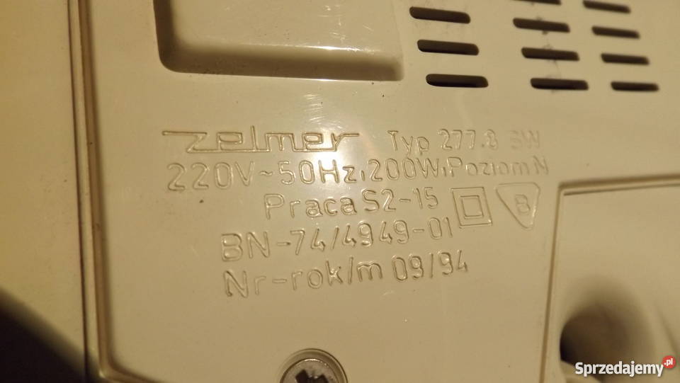 Stara Sokowirówka Zelmer Super Stan Sprawna Grodziczno sprzedam