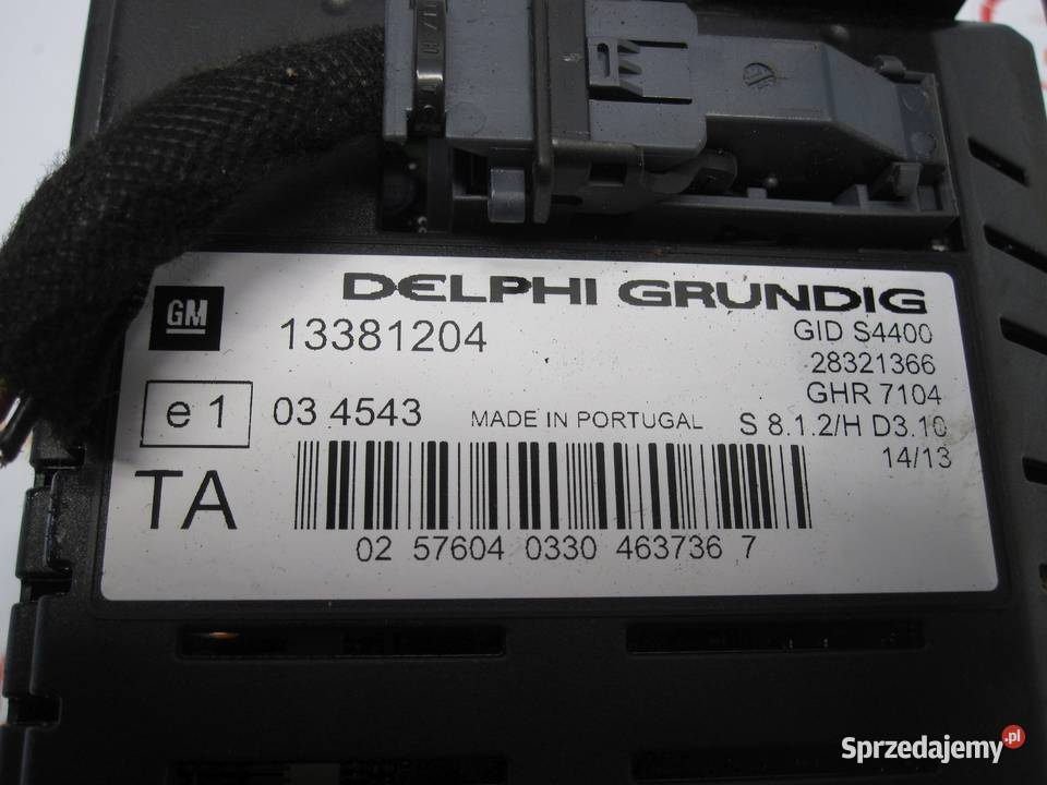 OPEL CORSA D LIFT 13r ekran wyświetlacz 13381204 Kielce