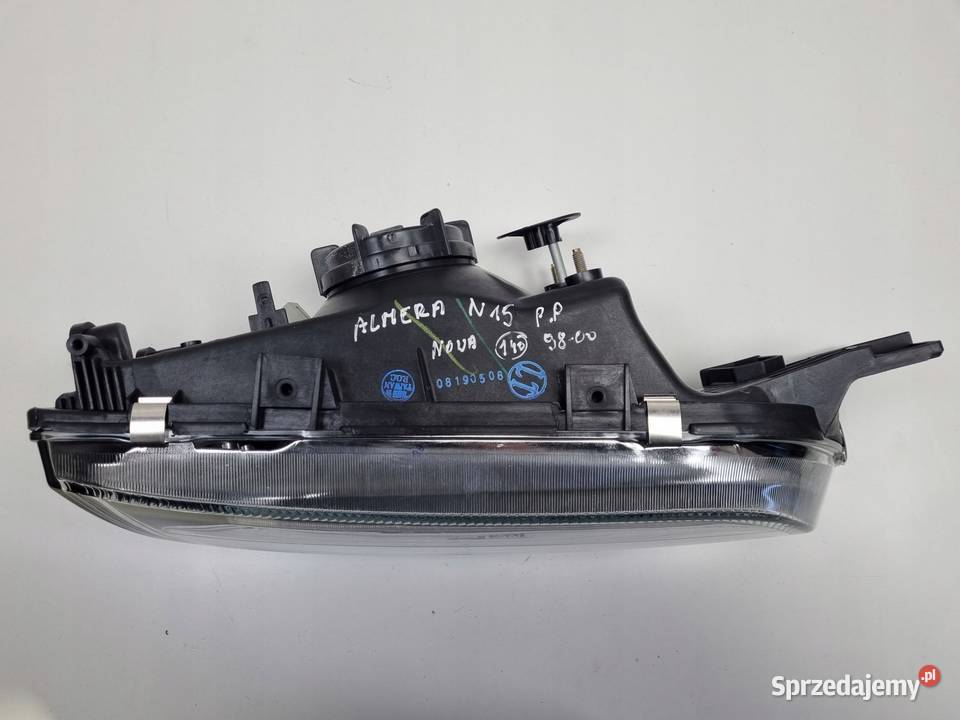 LAMPA PRAWA Nissan Almera N15 LIFT PRZEDNIA Części samochodowe Rudka