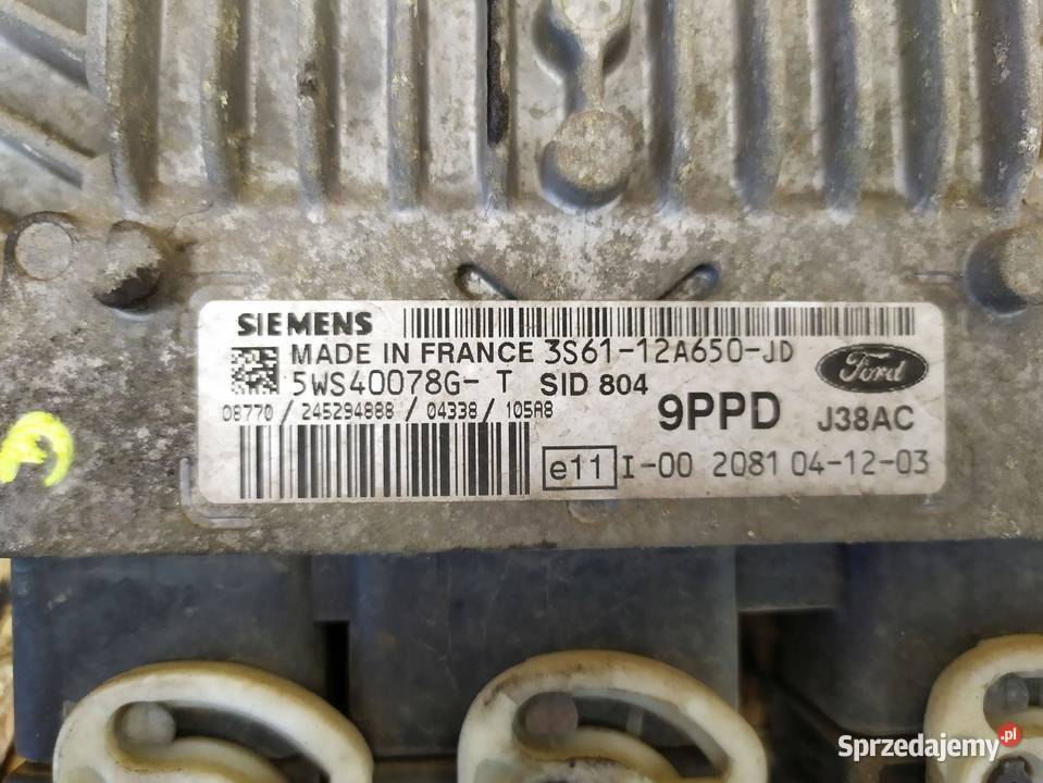 STEROWNIK SILNIKA FORD FIESTA FUSION 14 TDCI Gliwice sprzedam