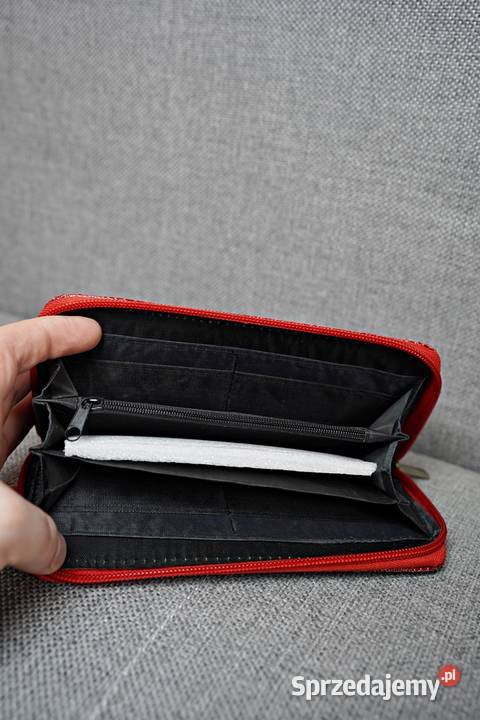 Portfel czerwony damski Pozostałe Warszawa